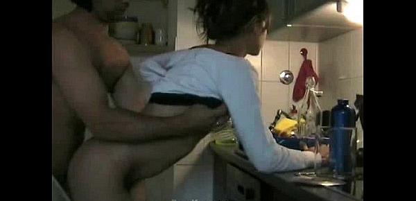  Awesome Doggystyle Sex in Kitchen.
